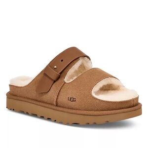UGG greenport slide Tan Shearling Slide Sandals size 9